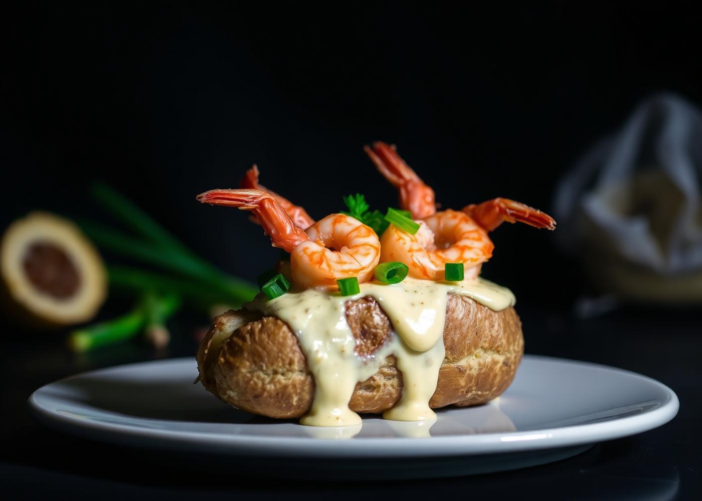 Seafood Loaded Baked Potato